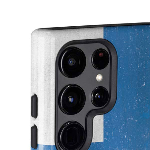 Finland Flag Distressed Galaxy S25 Ultra Impact Case